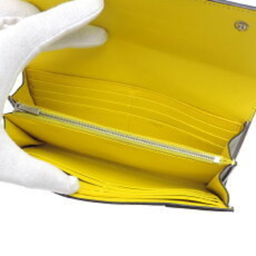 Celine Flap Multifunction Long Wallet Gray Leather - image 6